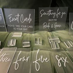 Wedding Signs and Table Numbers