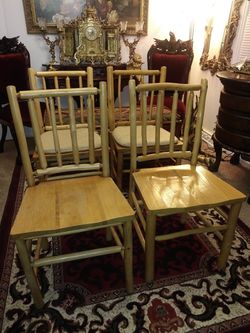 Antique Old Hickory Furniture Dining/Accent Chairs (4)