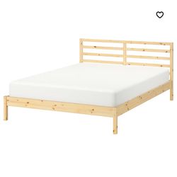 IKEA “tarva” Queen Wooden Bed Frame
