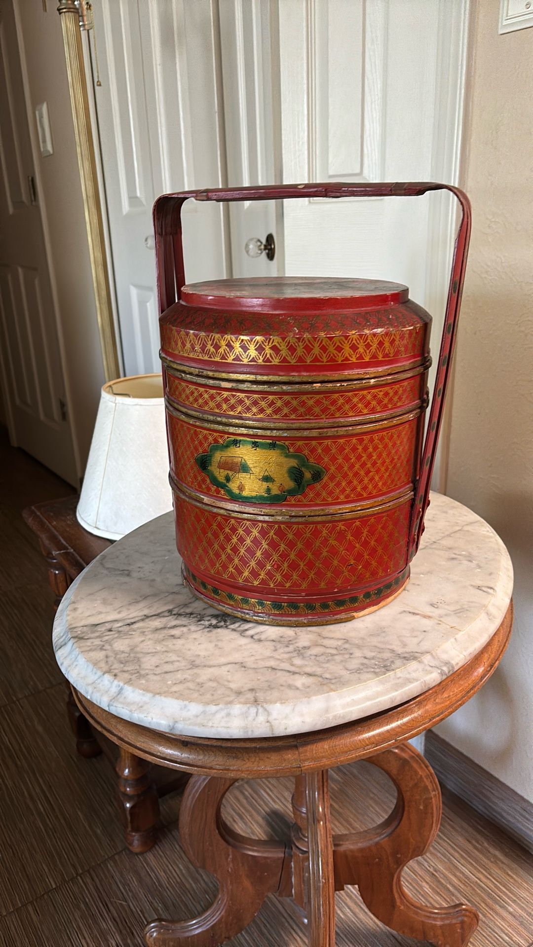 1930s Chinese wedding basket