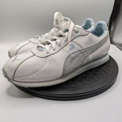 Women Size 11 PUMA TURIN light blue fog and white 342381