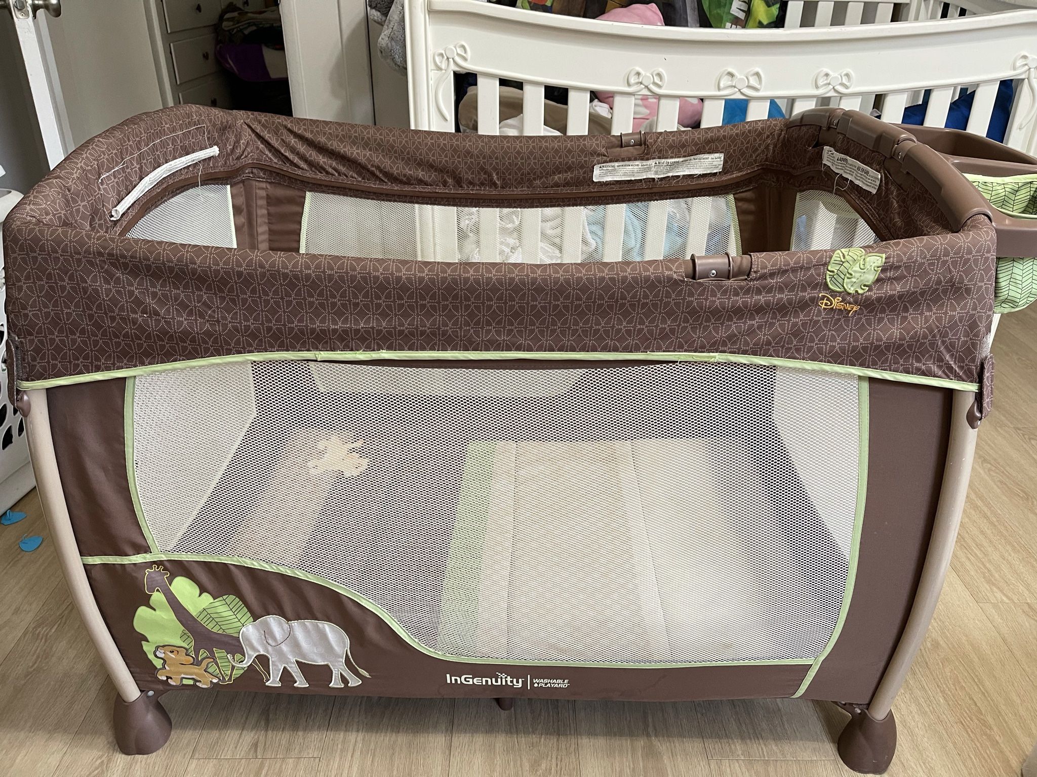 Rare Baby Disney Lion King Playpen Bouncer Swing Set