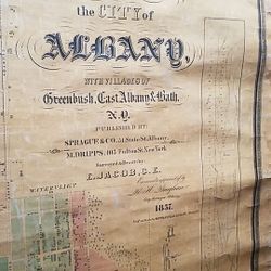 Rare 1857 map of Albany $1000