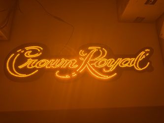 Crown Royal LED Light-Up Bar Sign