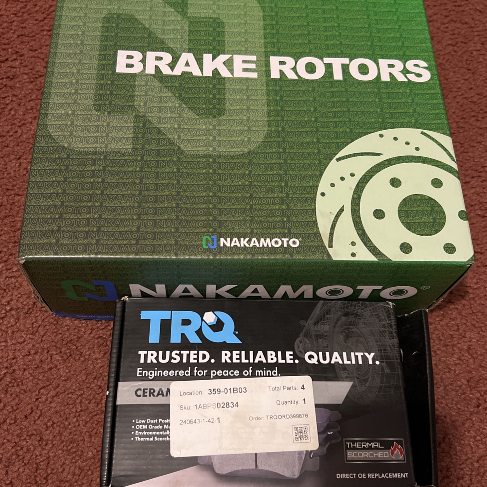 Brake Pads & Brake Rotors 