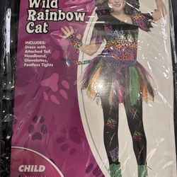 Costume Rainbow Cat - 4-6 Yo