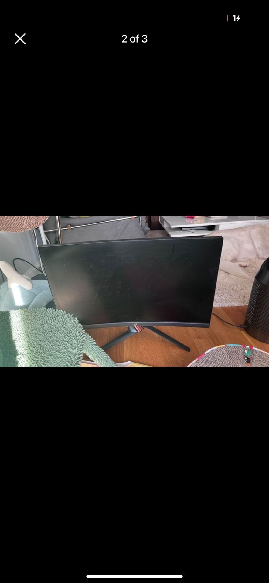 Asus 27 Inch Curved Monitor 2560x1440p 