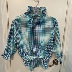 Ruffled Collar Men’s Recycled Shirt