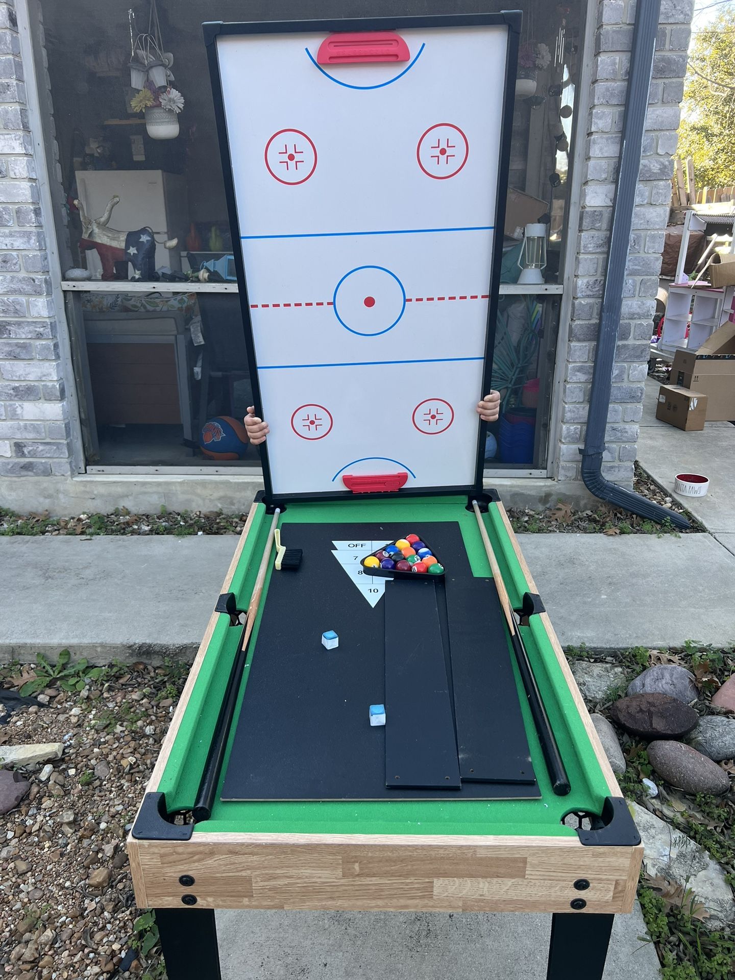 Kids Pool 7 In 1 Table. Multiple Games. Good Condition.  Pick Up $80