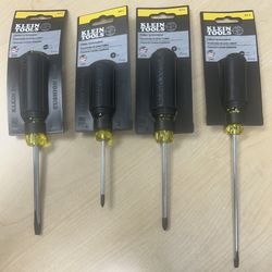 Klein Tools Screwdrivers 4x LOT