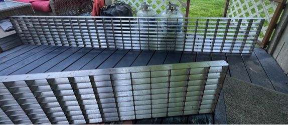 2 Steel Drain Grates 16"x1.5"x114"