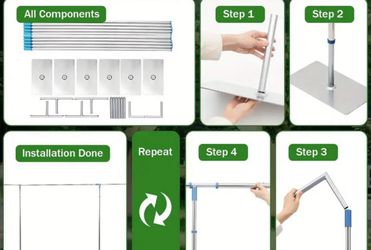 50 Ft Of Draping Pipe 10 Ft Height 