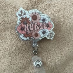 Floral Nurse I.D. Badge 