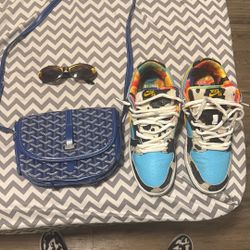 Gucci Glasses, Goyard Men’s Bag, Ben&Jerry Dunks
