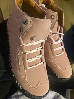 Salkin Dusty Pink Suede Trail / Barefoot Boots - Size US 9.5 - 10 / CN 43