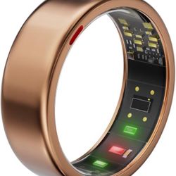 Smart Health Ring for Women Men Fitness Tracker with Heart Rate GOLD 10