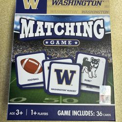UW Washington Huskies Kids Matching Game