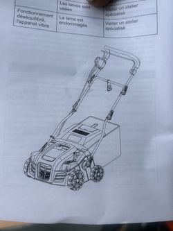 Orange lawn mower