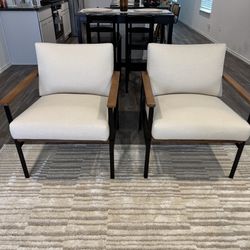 Beautiful modern accent chairs from Ashley Furniture. Set of 2.