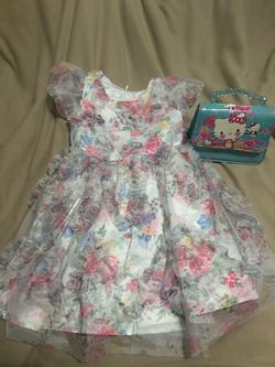Little girls party dress/ purse