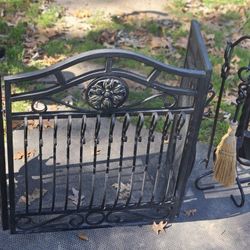 Vintage Fireplace Screen