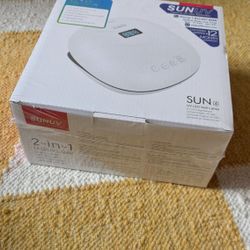 SUNUV 48W UV LED Nail Lamp, UV Light for Nails Compatible with All Gel Polish, 36 LEDS with 4 Timer Settings, LCD Display for Home Salon SUN4 Black