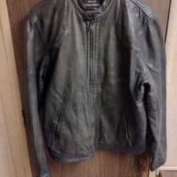 Lucky Brand Leather Jacket Medium 