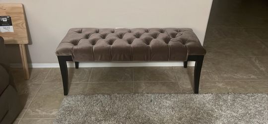 Like New end of bed Upholstered Velvet Bench