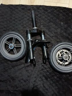 Front folk suspension combo rims n tires