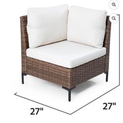 Corner Sofa With Ottoman 