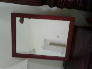 Clock TV table and beautiful real mirror