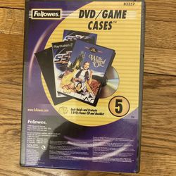 Fellowes DVD/Game cases. 5 PCs