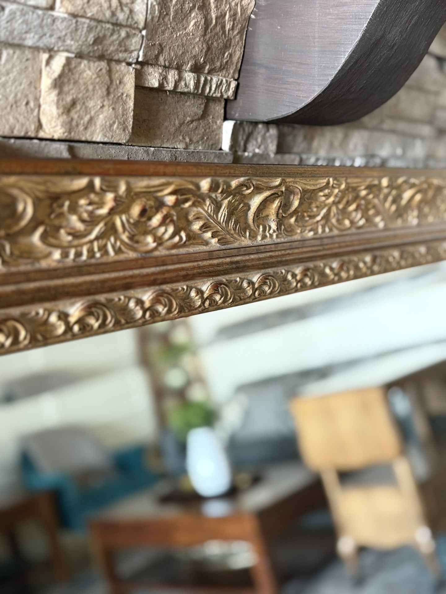 Vintage Belle Epoque Wall Mirror - Size 55 X 37