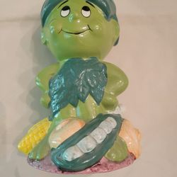 Working Vintage 1985 Jolly Green Giant Little Green Sprout Musical Coin Bank