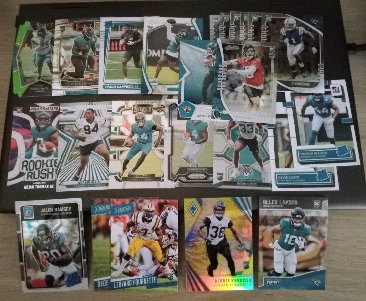 24 Card Rookie Year Lot of Jacksonville Jaguars Players, Past and Present
