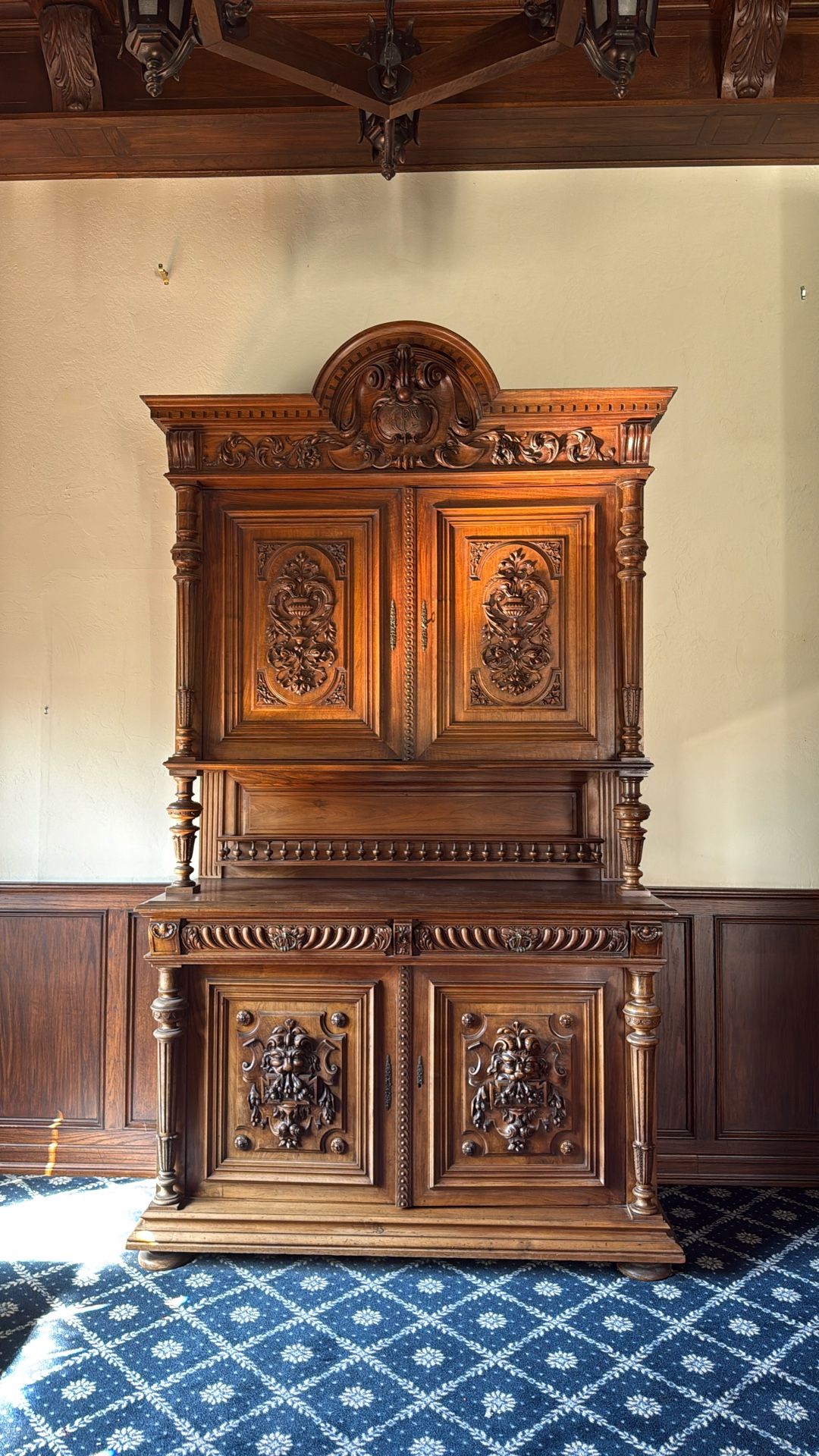 French Henri II-Style Sideboard or Buffet 