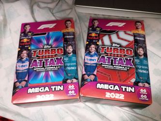 Topps 2022 Topps Formula 1 Racing Turbo Attax Mega Tin | Super Elite TAKE BOTH $35