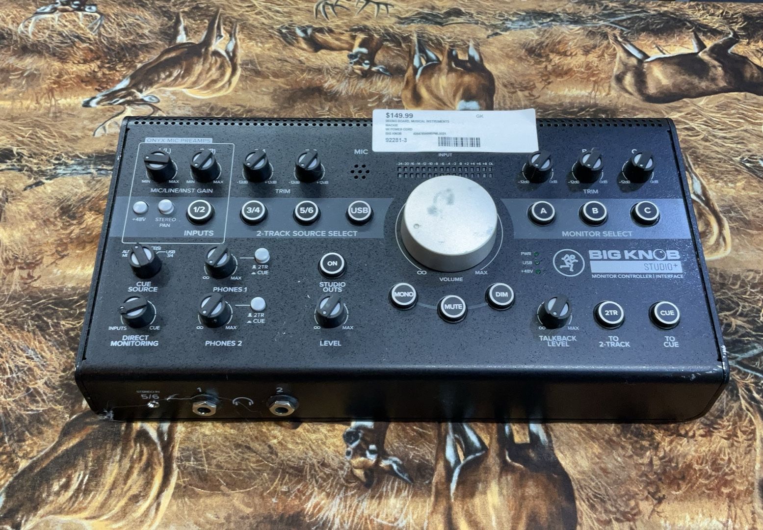 mackie big knob mixing board