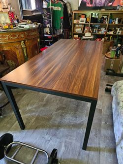 Metal And Wood Table