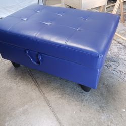 BRAND NEW ROYAL BLUE OTTOMAN