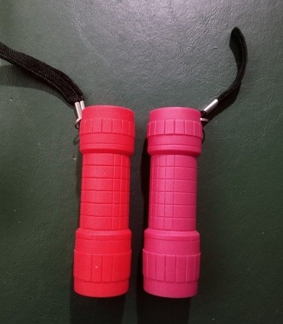 2 Small Flashlights Pink & Red 5 $for Both