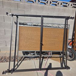 Queen bed frame with headboard