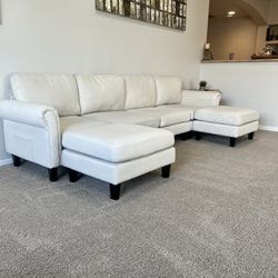 Modular White Sectional $250 