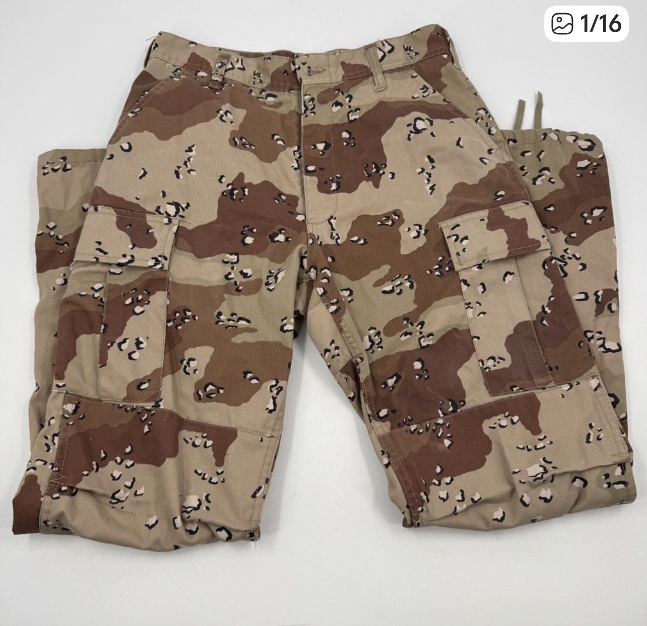 rotcho military desert camo cargo pants small