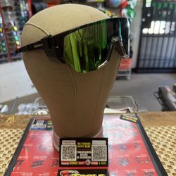 BOMBER JAGER-BOMB Green Mirror Polarized Lens Safety Glasses