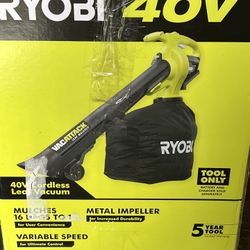 Ryobi 40v Vacuum/leaf Blower