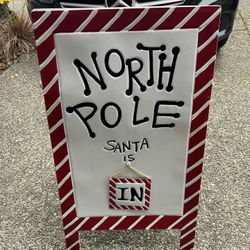 Large Outdoor Metal Christmas Sign 