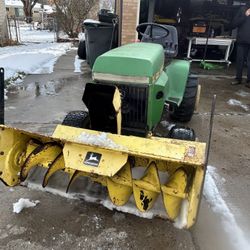 John Deere 400 Tractor With Snow Blower