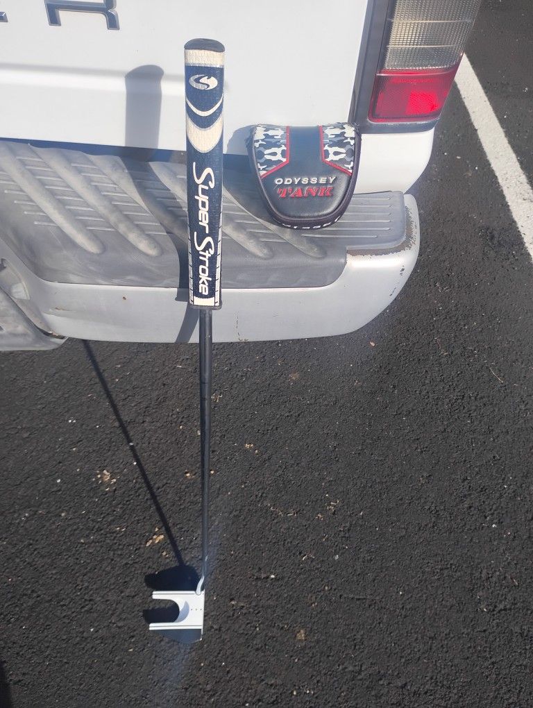Golf Clubs! Odyssey Tank 7V Putter! W/New Super Stroke Grip!