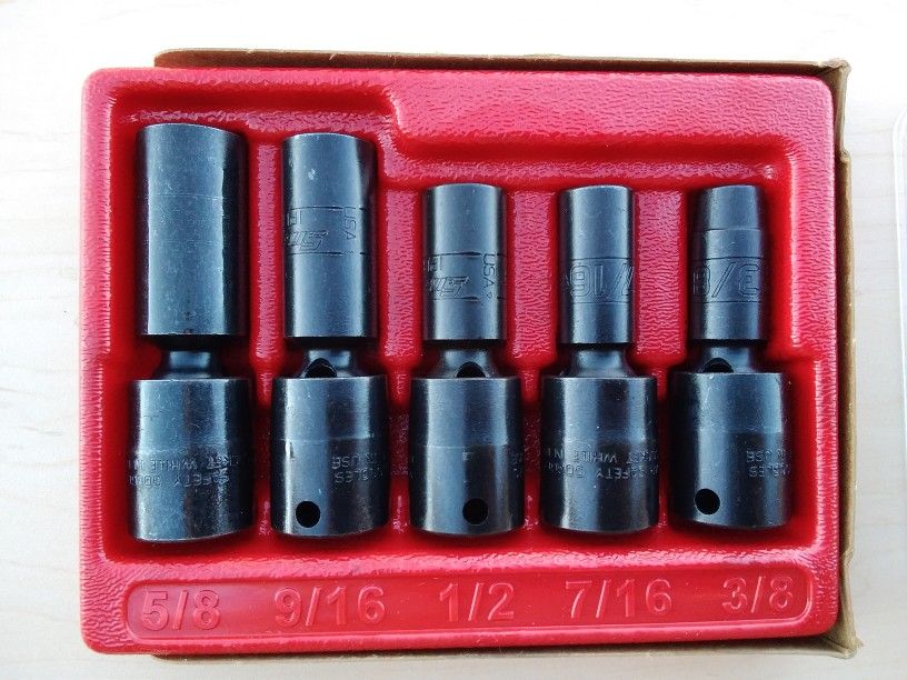 Snap On 38 Drive 5pc Sae 6pt Deep Swivel Impact Socket Set Usa New For Sale In Mesa Az Offerup